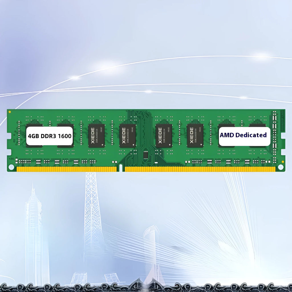 Desktop DDR3 4GB 1600MHz memory module for AMD-compatible systems