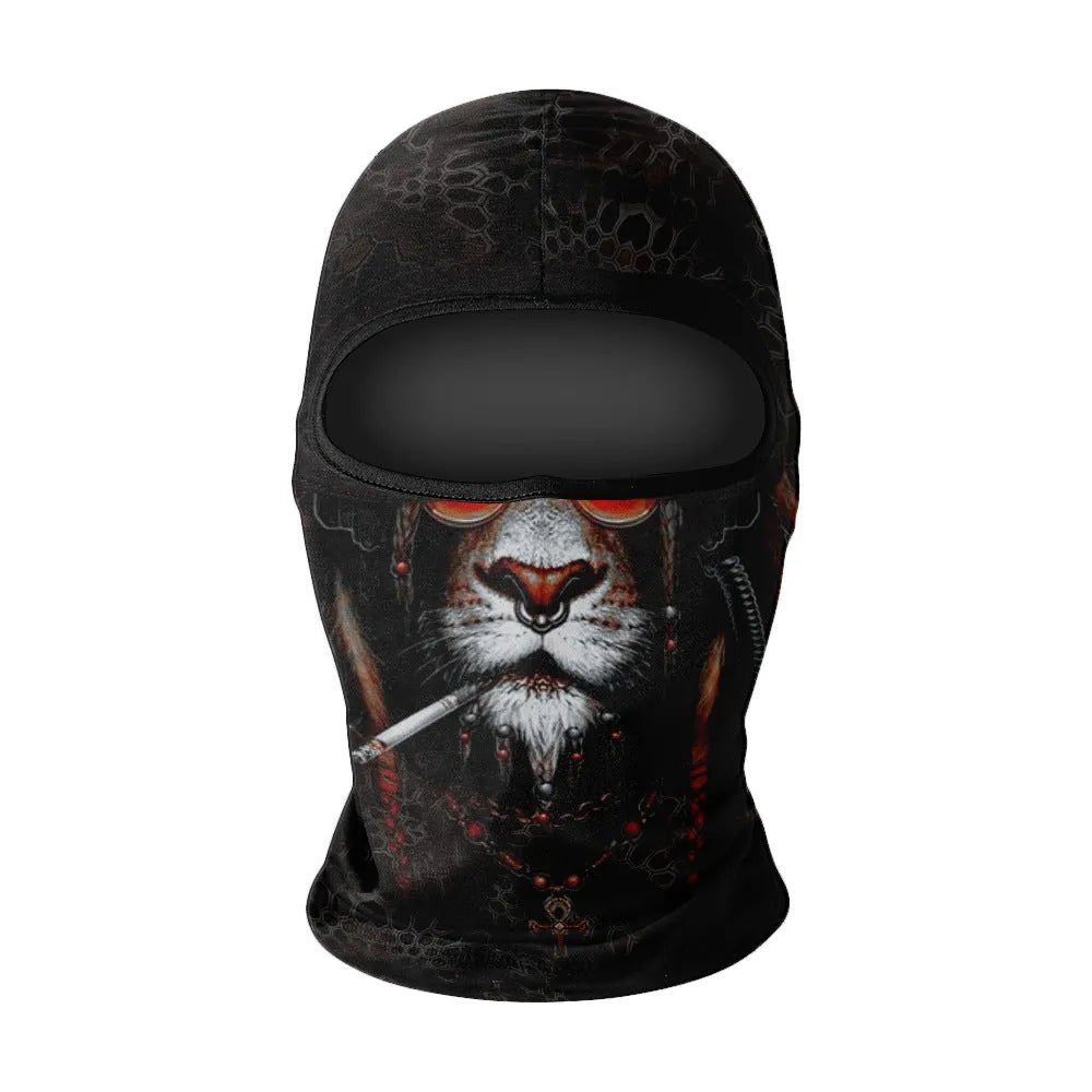 Men's summer breathable full face sun protection quick-drying ice silk polyester balaclava