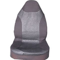 Black quilted PU and polyester fabric universal automotive seat cover