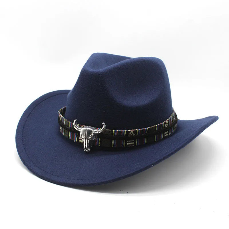 Western cowboy hat in bell crown style made from polyester fabric available in multiple colours