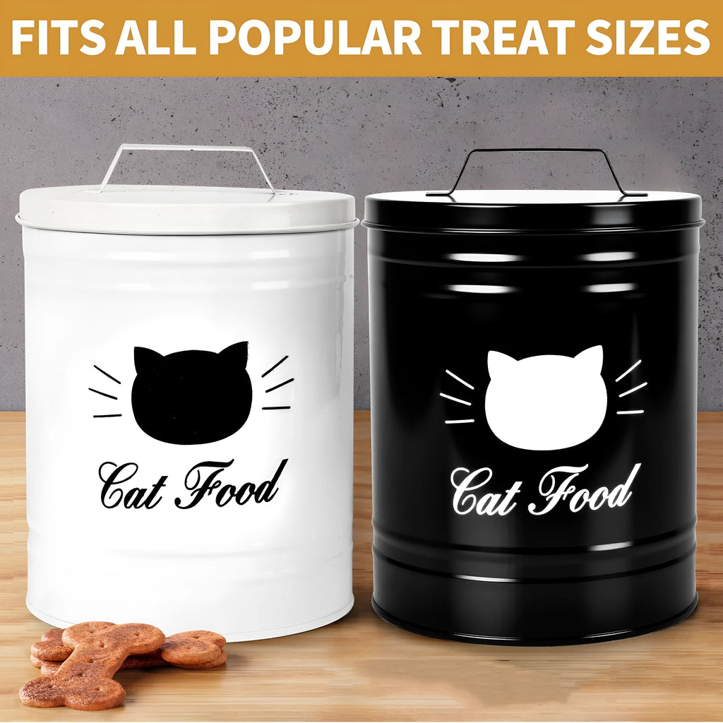 Round black iron sheet kitchen storage canister for dry goods like coffee or sugar, 301-500ml capacity.