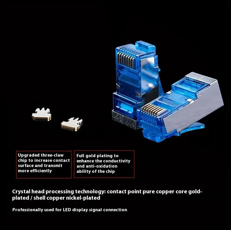 CAT6 RJ45 network extension cable with plug connectors, available in multiple lengths