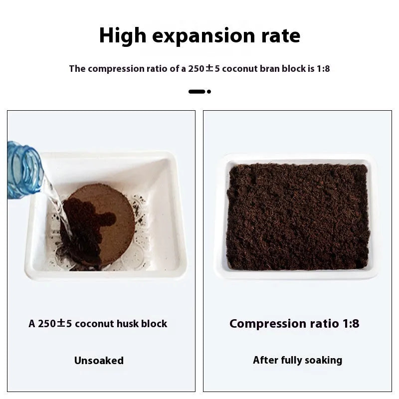 Nutrient soil blocks for vegetable planting with eight particle size options