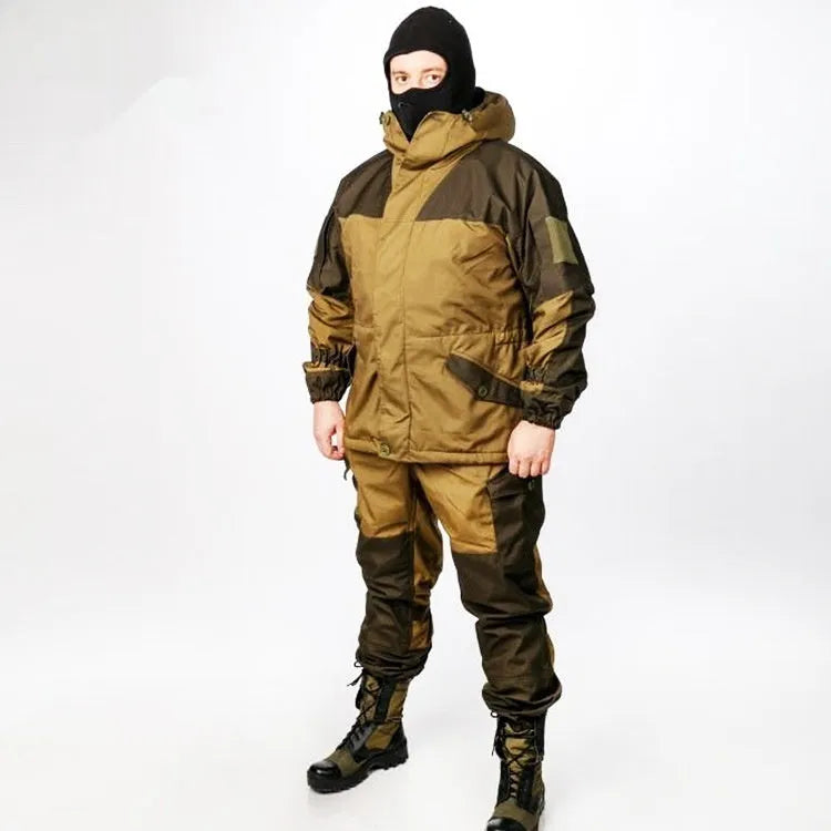 Special Forces Mountain Battle Suit tactical outdoor gear in A-TACS FG camouflage with waterproof breathable fabric