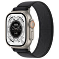 Nylon Apple Watch replacement strap with integrated ring loop in multiple colour options