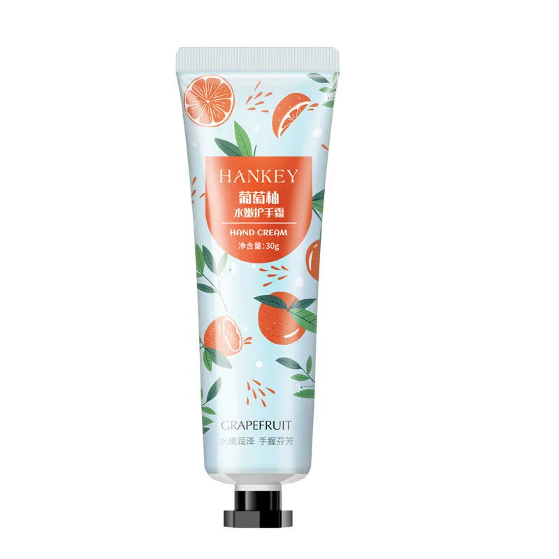 30g tube of fruit-scented hand cream for dry skin moisturising, available in 11 fragrance options.