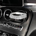 Diamond-encrusted car ashtray bracket cup holder for air vent mounting