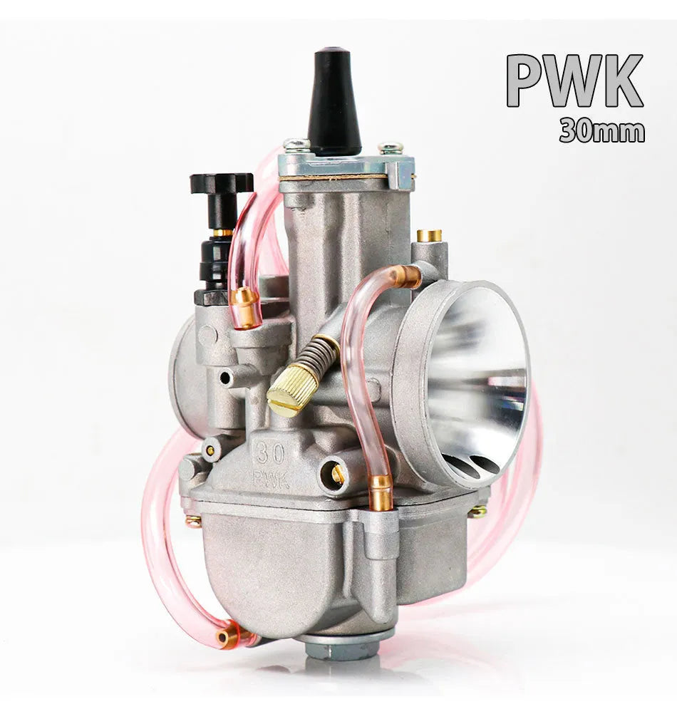 PWK sandblasting carburetor modification accessory with seven bore size options from 21mm to 34mm.