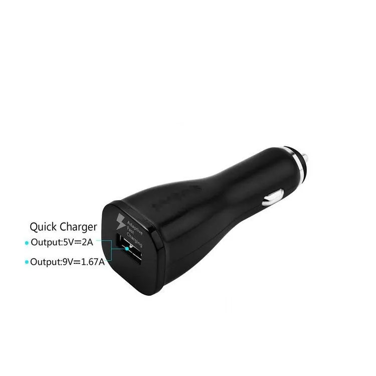 QC30 fast car charger with Quick Charge 2.0 USB port for vehicle mobile phone charging