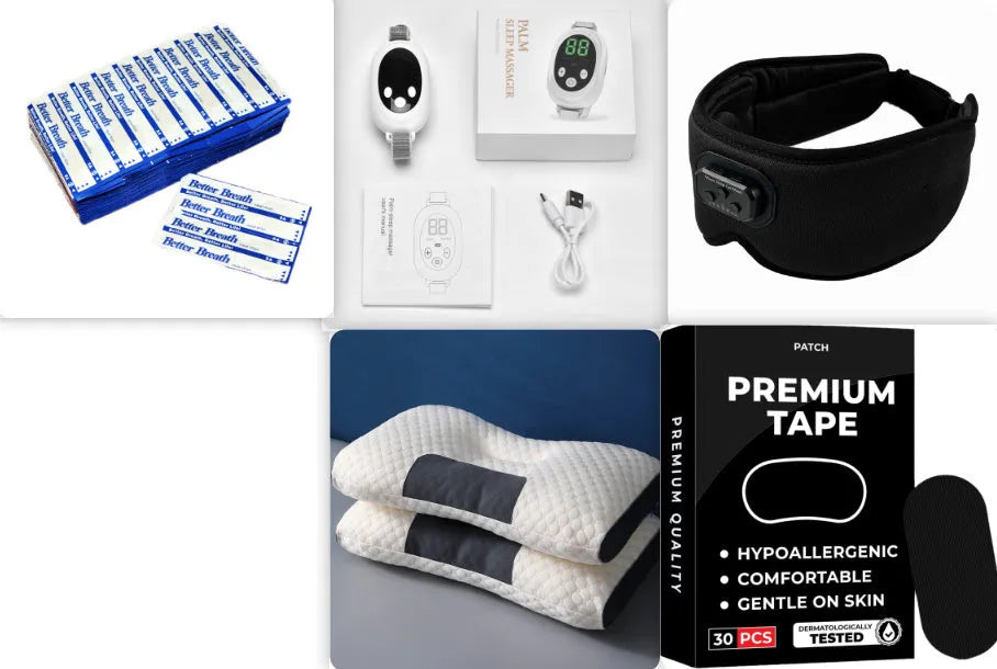 White electronic sleep aid instrument with handheld remote design and adjustable intensity controls