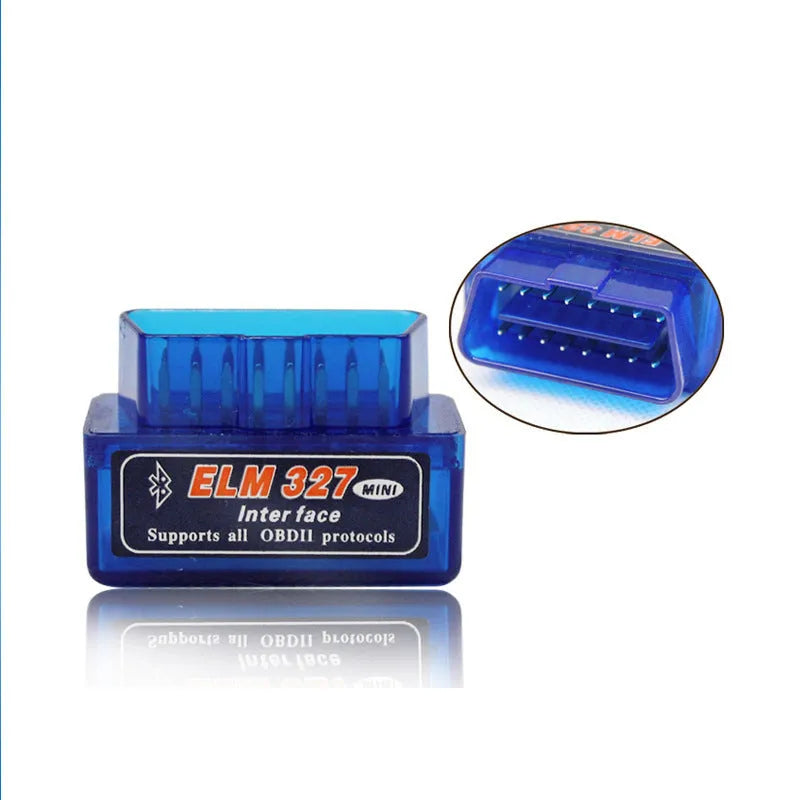 Compact dual-mode OBD2 Bluetooth automotive fault detector for engine diagnostics