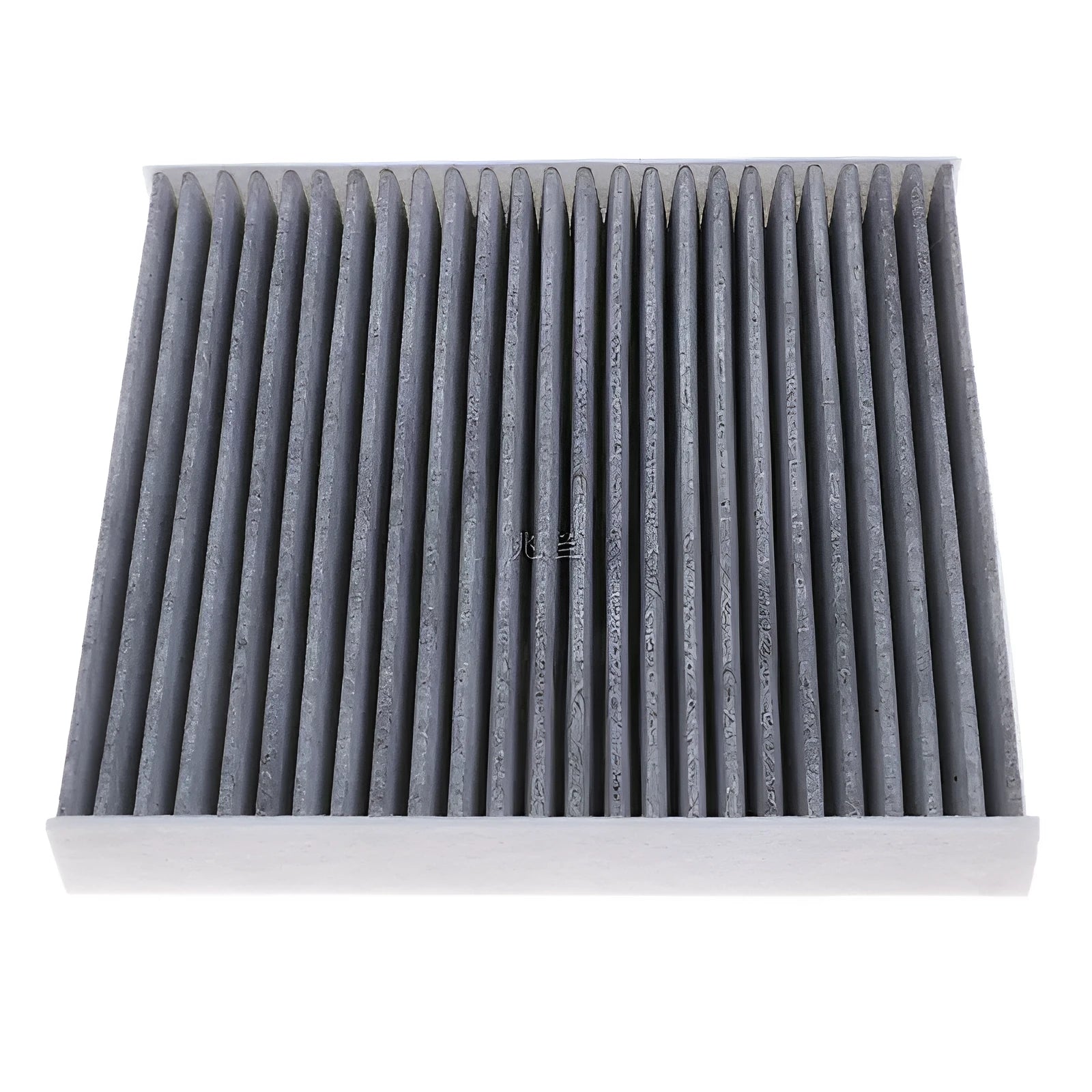 Grey Geely cabin air filter element measuring 215mm by 210mm by 30mm