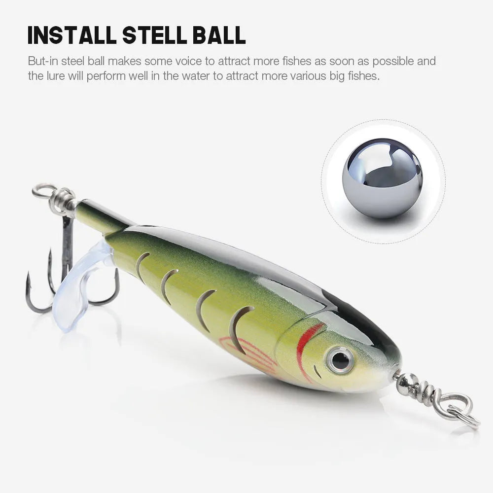7.5cm bionic artificial fishing swimbait lure on a hook