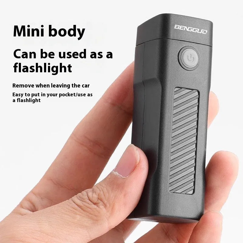 USB rechargeable bicycle headlight with quick release strap mount