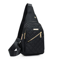 Oxford cloth crossbody sports chest bag in multiple colour options with breathable design