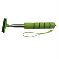 Stainless steel retractable car mirror wiper extended to show 100cm length with rubber cleaning edge