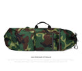 Waterproof nylon skateboard bag with 20-35 litre capacity for sports equipment in camouflage colours
