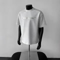 Men's short sleeve summer shirt in pure cotton fabric with loose pullover style