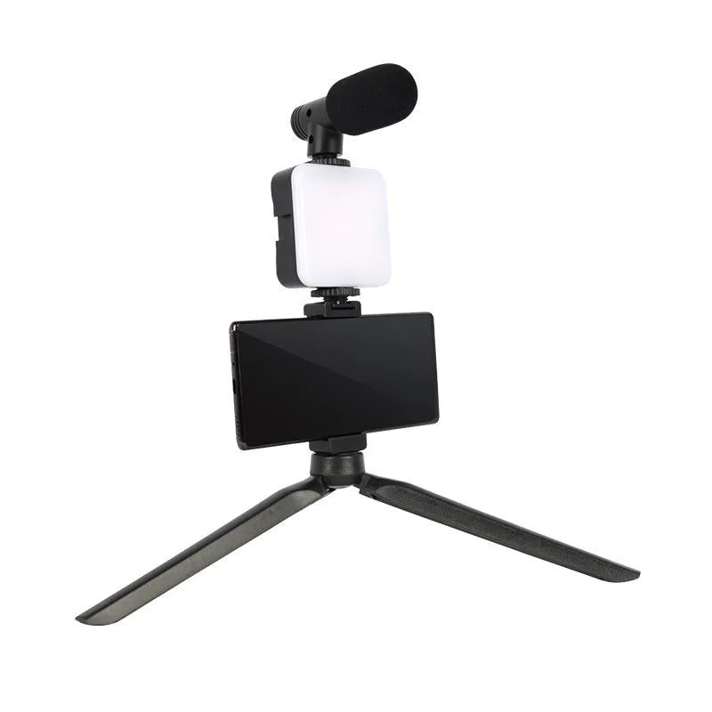 LED mini square outdoor pocket light tripod with top flash measuring 7.3cm by 2.8cm by 8.4cm