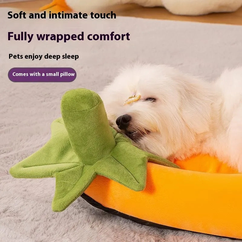 Removable washable dog mat in five sizes with orange, purple, brown, or grey cloth cover