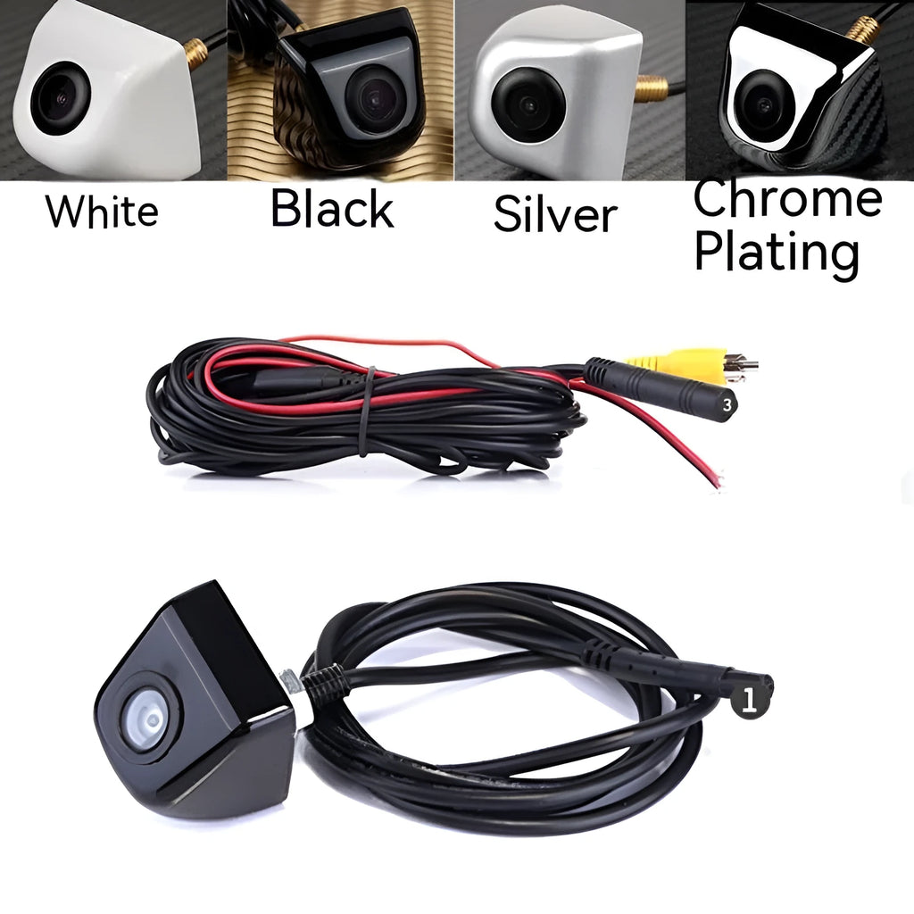 Screw plug-in HD waterproof car rearview camera with metal shell in multiple colour options