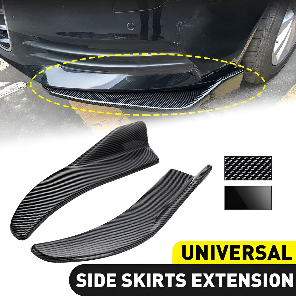 Car deflector lights for General Motors vehicles in carbon fibre finish