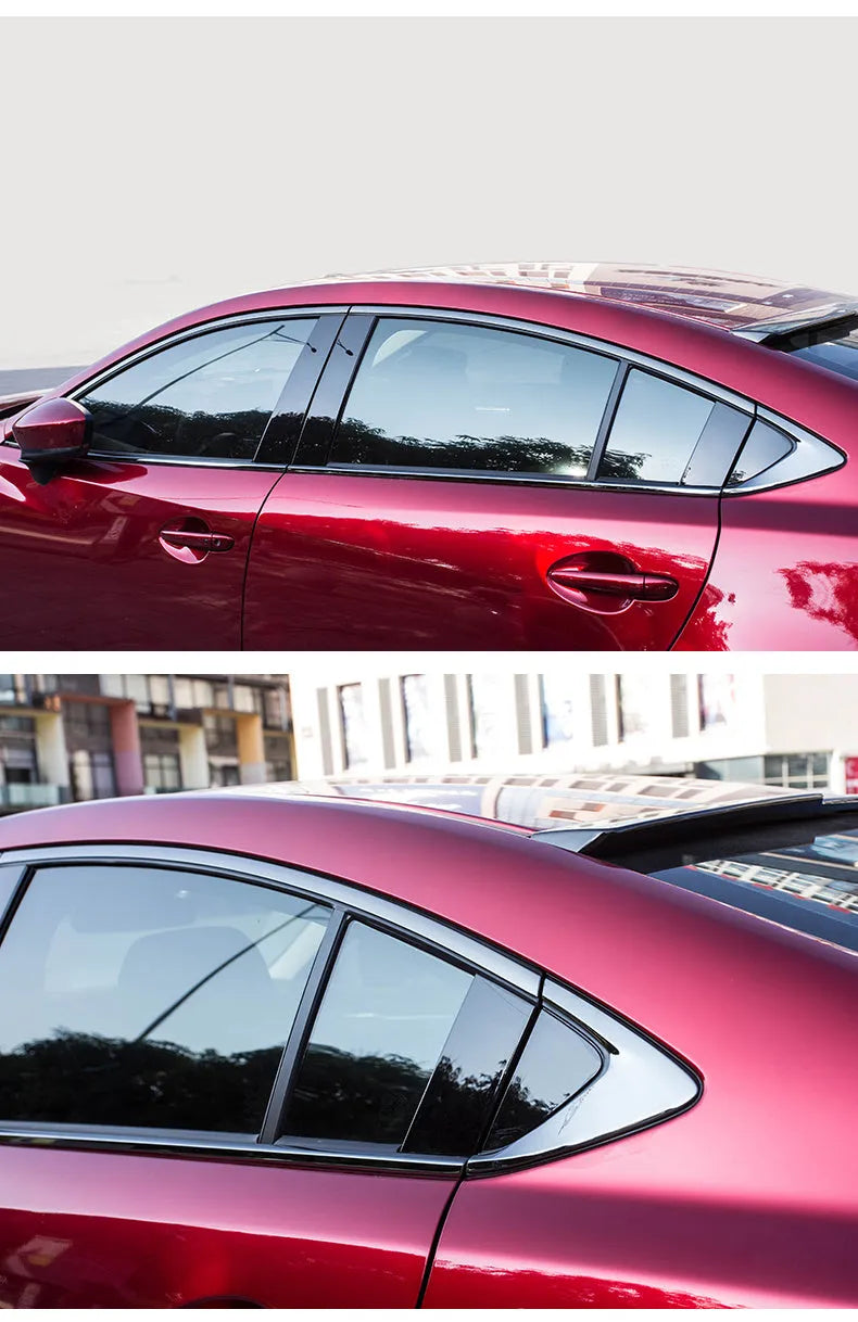 Black titanium stainless steel window trim strip for window moulding applications