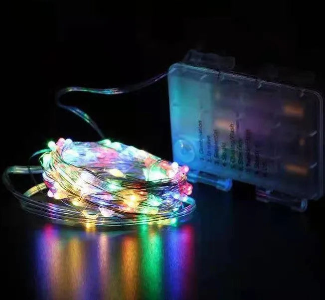 12-metre copper wire USB string lights with 120 LED bulbs in multiple colour options.