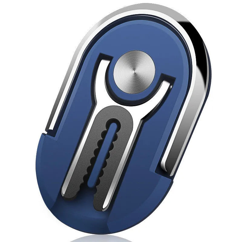 Universal car phone mount bracket with adhesive base and adjustable ring in multiple colour options.