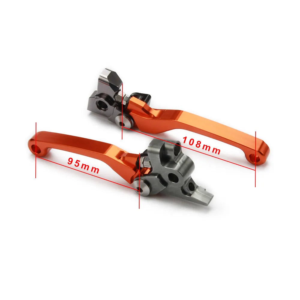 Cross Country CNC aluminium alloy clutch and brake lever set L83R83 in blue colour