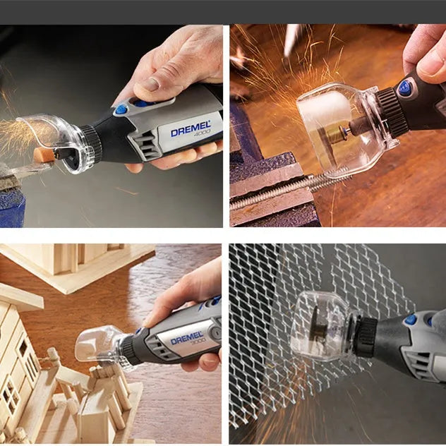 Transparent plastic protective horn cover for Delta angle grinders