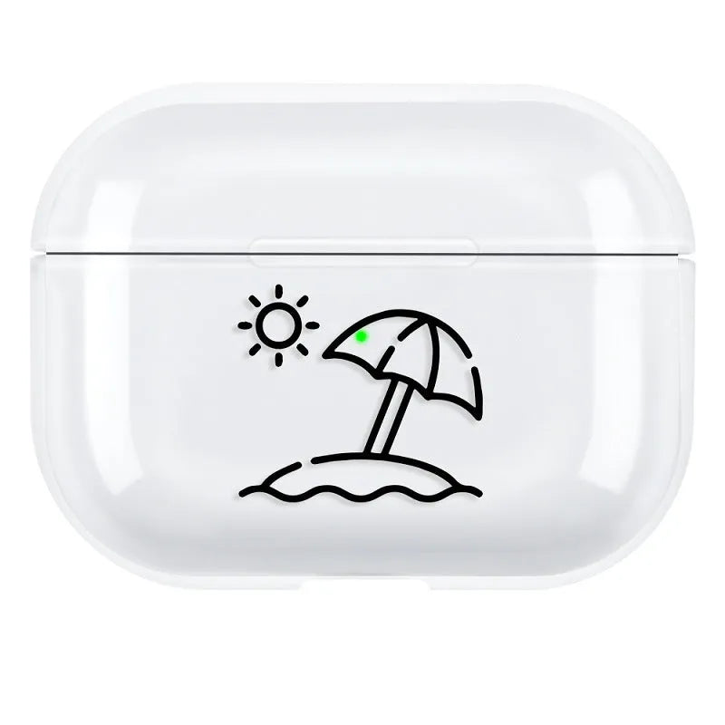 AirPods Pro 3 protective case cover in solid colour made from PC material