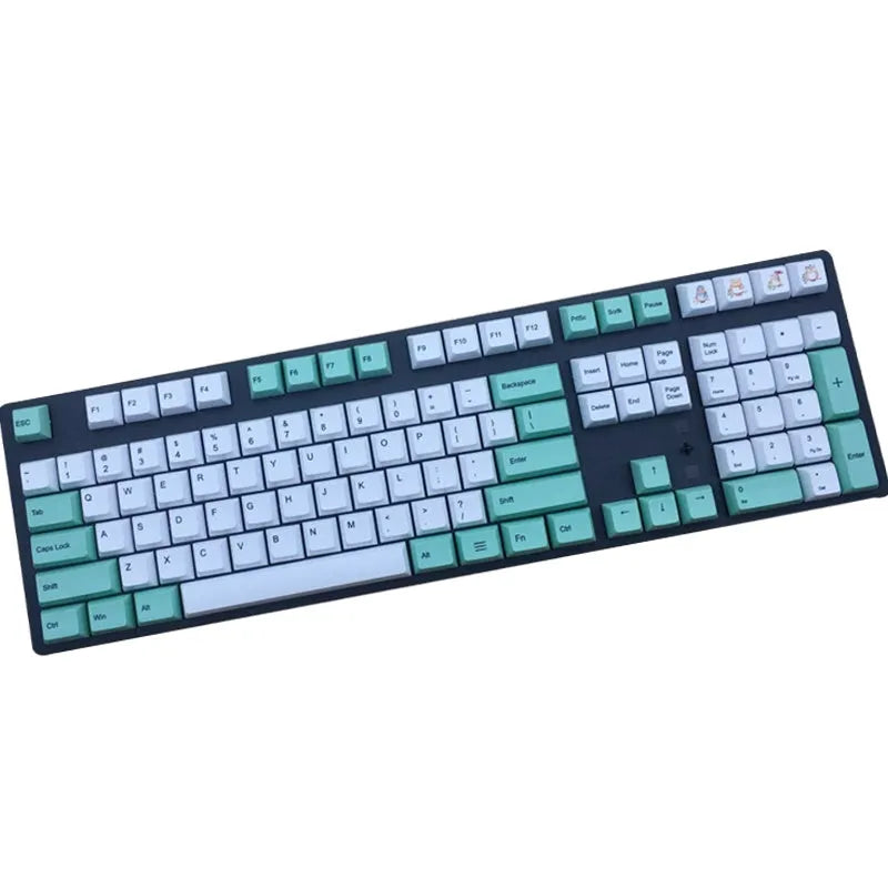 Set of heat sublimation keycaps in Japanese layout on PBT plastic for mechanical keyboards