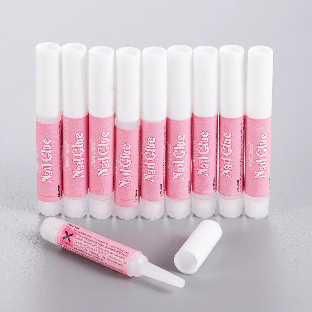 2g nail art glue 10pcs pack for personal use with paste application