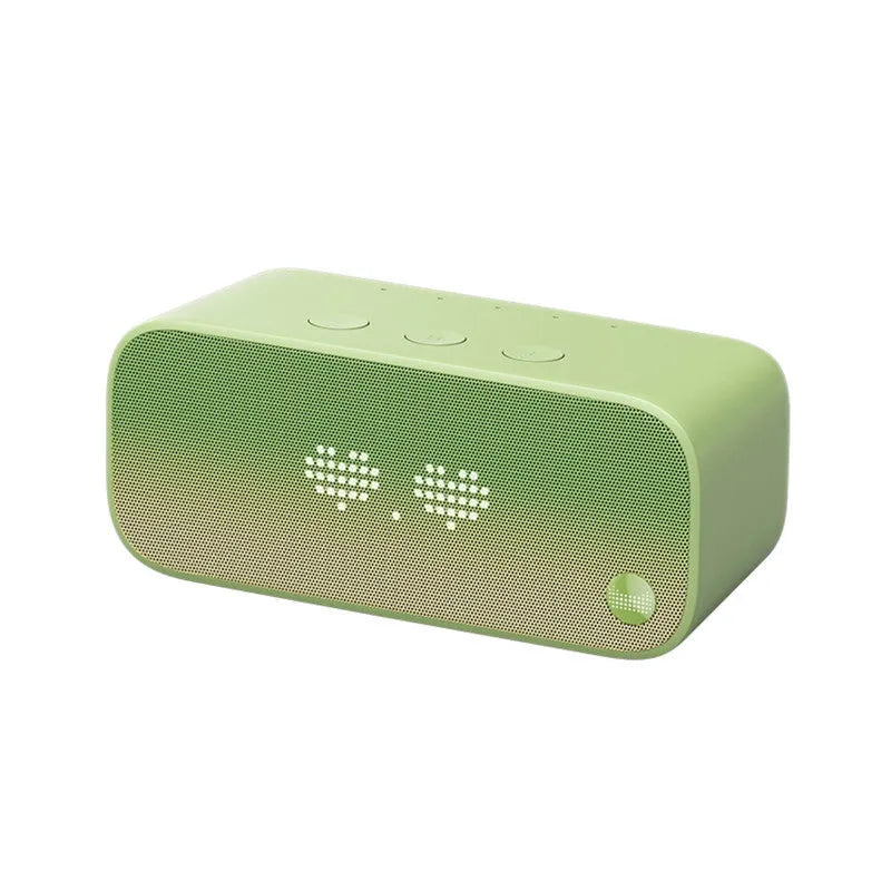 Elf Sugar Cube AI Smart Speaker in blue, green, red, or white, a compact portable wireless speaker.