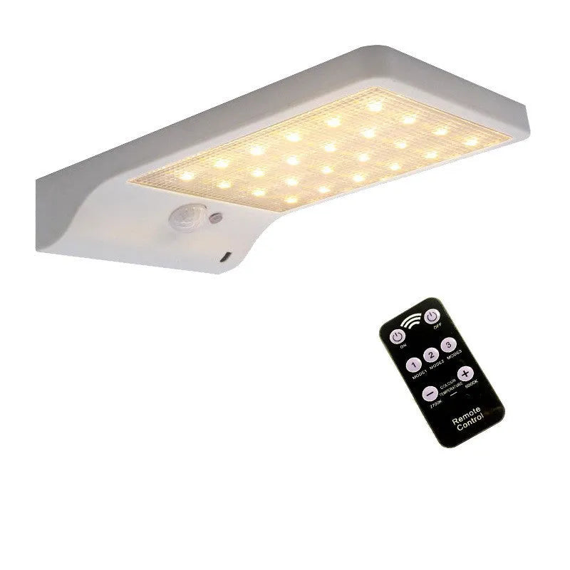 Black or white IP65 waterproof solar garden light for outdoor balcony and landscape lighting