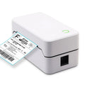 Compact Bluetooth thermal express order printer on countertop showing dimensions