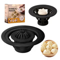 Black Jinkali 4-piece steamed bun mould and dumpling maker set for shaping baozi.