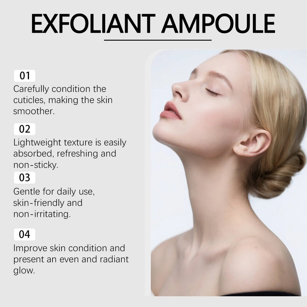 80ml bottle of facial exfoliating liquid with salicylic acid and hyaluronic acid.