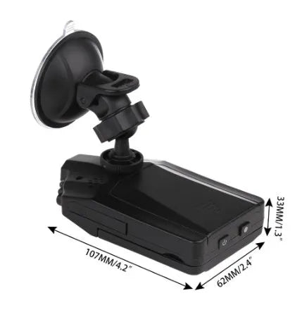 H198 HD infrared night vision car DVR recorder with 2.4-inch screen and parking monitor