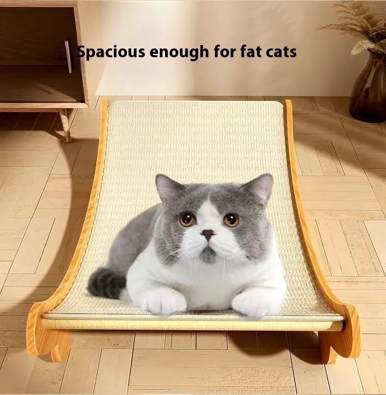 Sisal cat scratch board with natural fibre surface in pastoral style, small and large size options