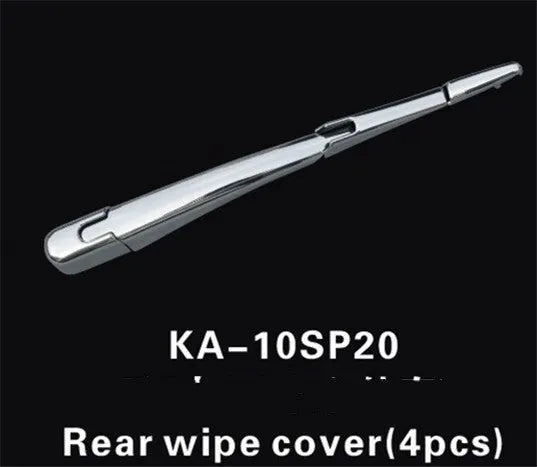 Hyundai rear window wiper cover trim set - four silvery ABS plastic pieces