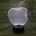 3D colourful fruit-shaped acrylic night light with LED touch control in seven colours.