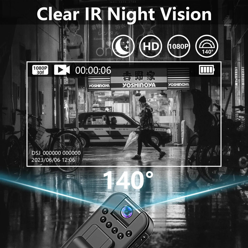 L7 model HD night vision infrared video recorder with Wi-Fi for home and outdoor use.