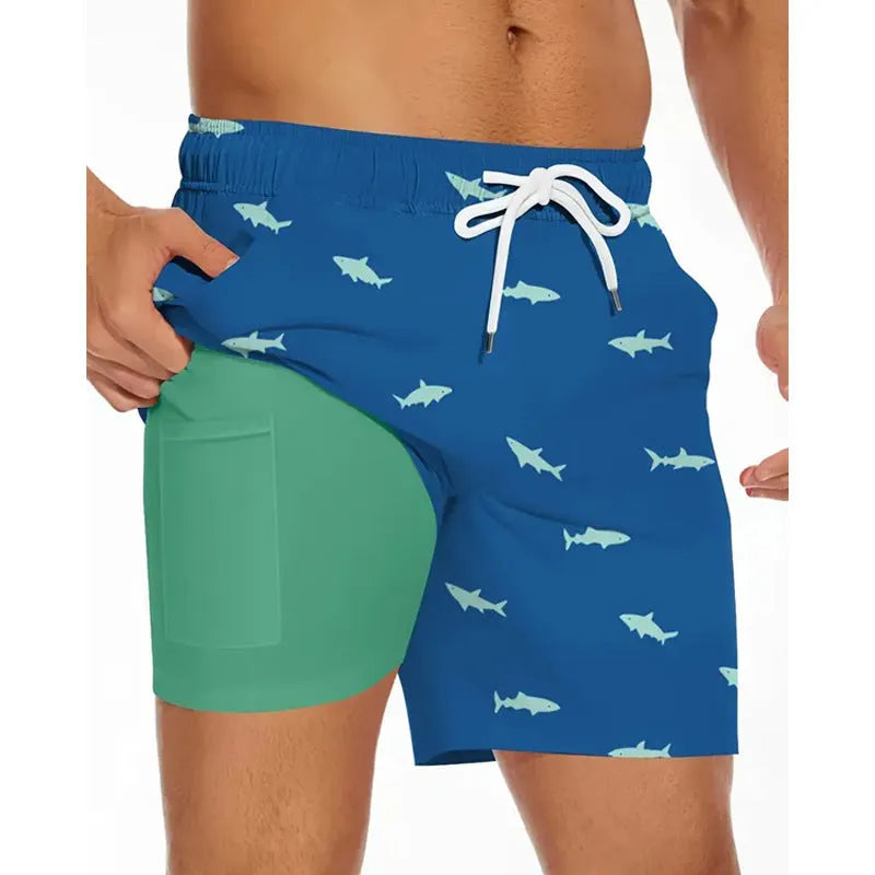 Men's loose fit beach pants in polyester fabric available in multiple colours and sizes XS to 5XL