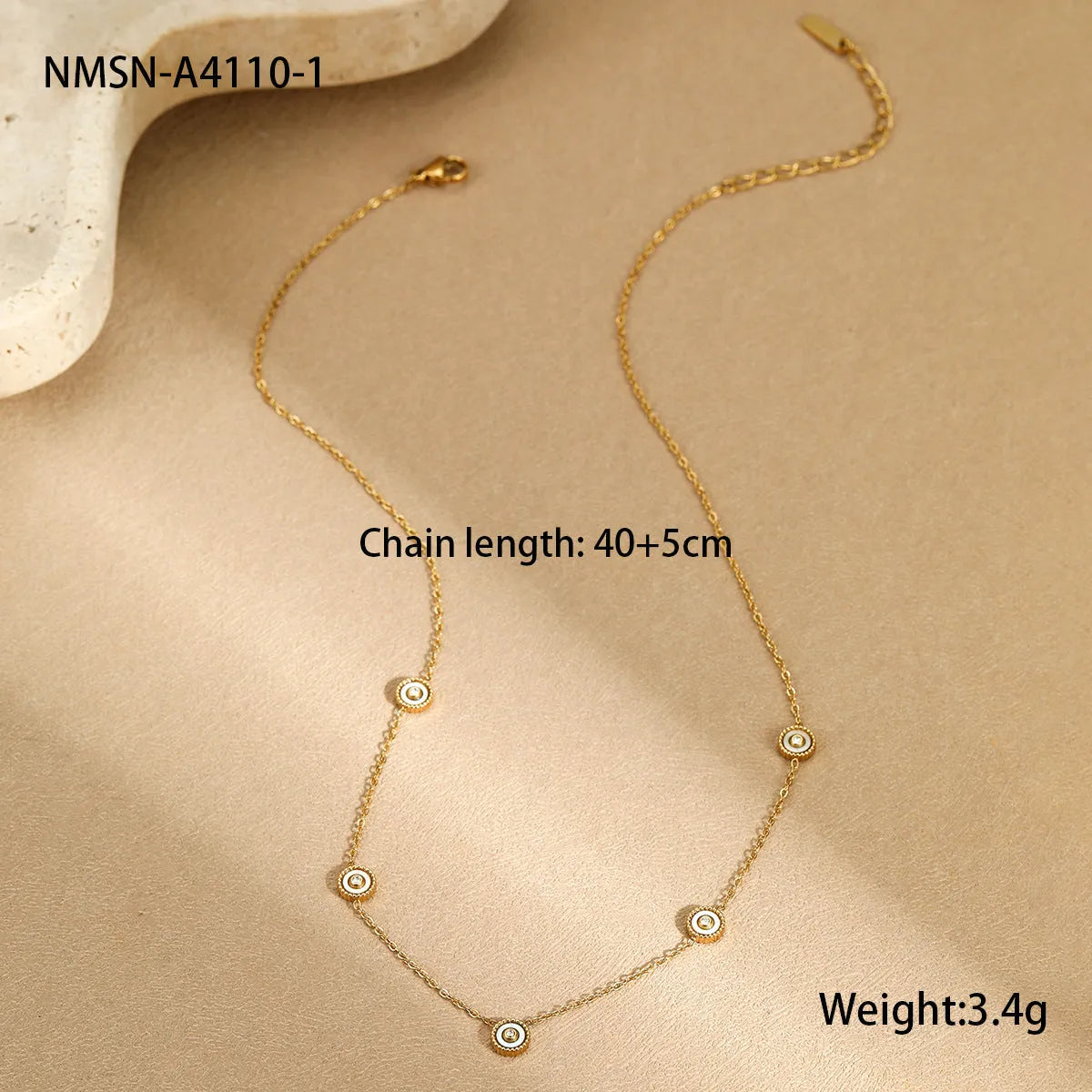 Geometric stainless steel women's bracelet with 18K gold plating, OL fashion style.