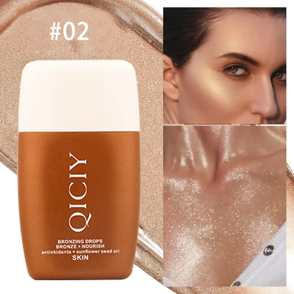 30ml contour liquid cream bottle for face and body brightening with four colour options