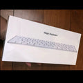 Apple Bluetooth wireless keyboard G6 with white ultra-thin metal casing