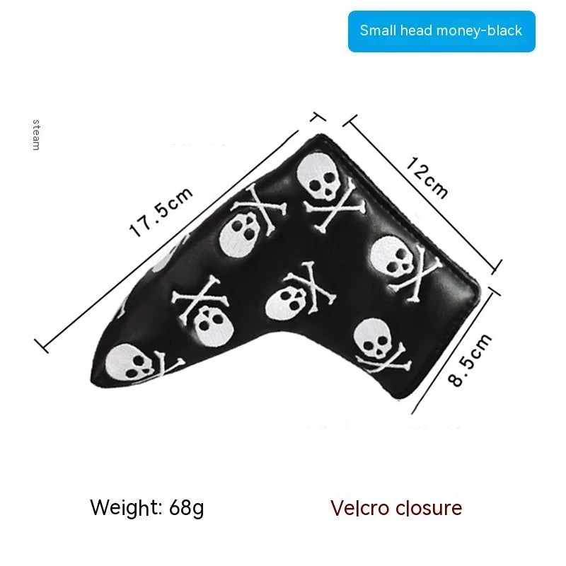Golf putter sleeve cover in a novelty design, showing fleece lining and waterproof PU fabric.