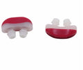 Anti snoring nasal clip made of ABS and silicone in blue white and red colours